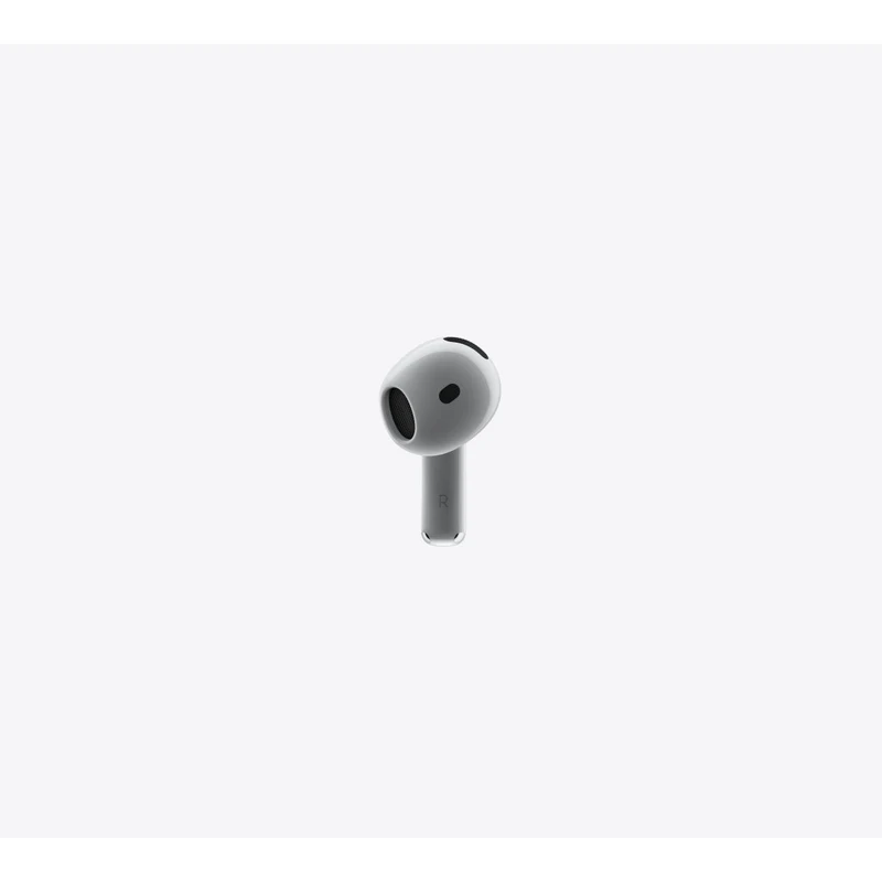 هدفون بلوتوثی اپل مدل AirPods 4 دارای نویز کنسلینگ، درگاه شارژ USB-Type-C و شارژ بی سیم، با قابلیت اتصال به چند دستگاه، پشتیبانی از فرمان لمسی و دستیار صوتی، نشانگر LED، مقاوم در برابر پاشش آب و گرد و غبار