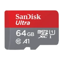 کارت حافظه microSDXC سن دیسک مدل Ultra A1 کلاس 10 استاندارد UHS-I سرعت 100MBps ظرفیت 64 گیگابایت