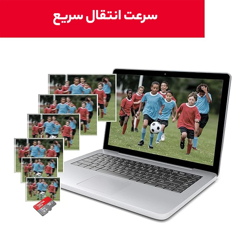 کارت حافظه microSDXC سن دیسک مدل Ultra A1 کلاس 10 استاندارد UHS-I سرعت 100MBps ظرفیت 64 گیگابایت