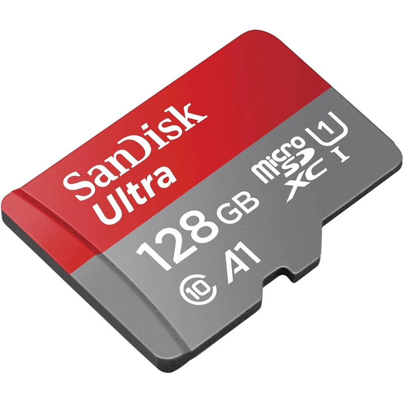مدل MicroSDHC کارت حافظه microSDXC سن دیسک مدل Ultra A1 کلاس 10 استاندارد UHS-I U1 سرعت 100MBps ظرفیت 128 گیگابایت کپی