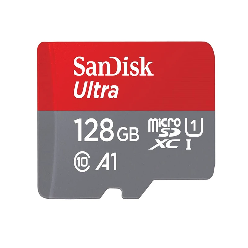مدل MicroSDHC کارت حافظه microSDXC سن دیسک مدل Ultra A1 کلاس 10 استاندارد UHS-I U1 سرعت 100MBps ظرفیت 128 گیگابایت کپی