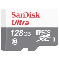 کارت حافظه microSDXC سن دیسک مدل Ultra A1 کلاس 10 استاندارد UHS-I U1 سرعت 100MBps ظرفیت 128 گیگابایت کپی