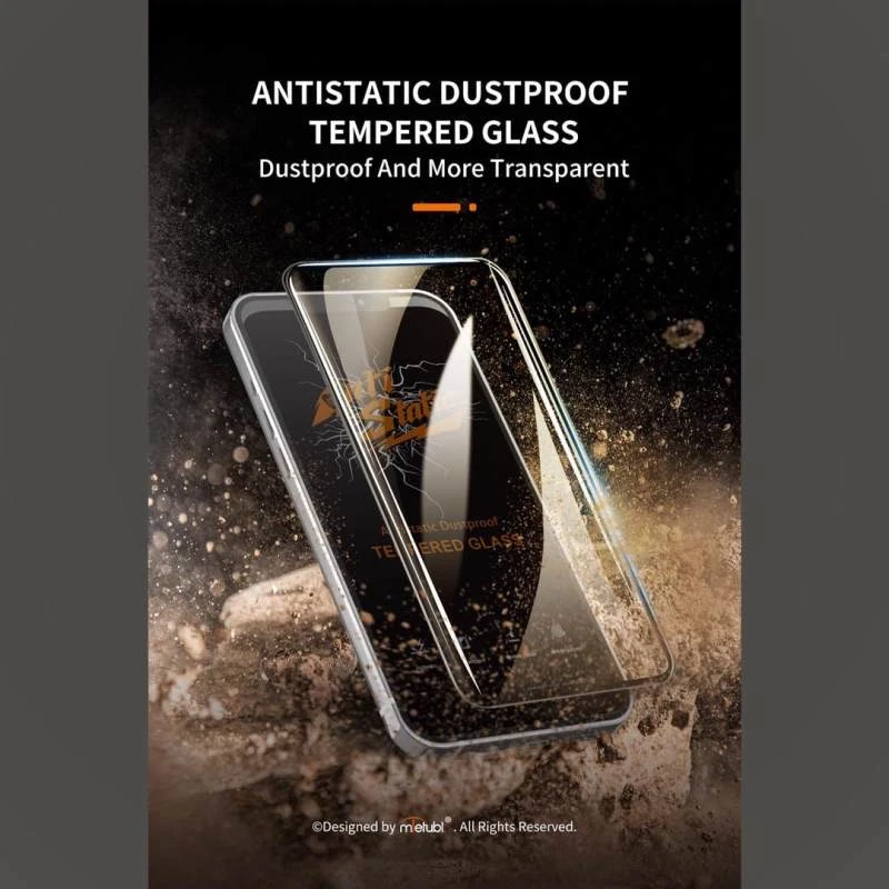 گلس مدل آنتی استاتیک مناسب برای تمامی گوشی موبایل آیفون